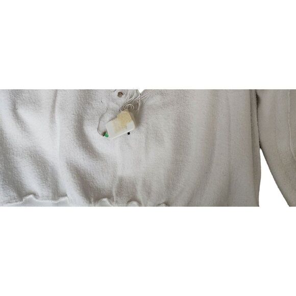 Vintage 80s Light Up Funny Christmas Sweatshirt Santa Mens Size XL White Crewnec - Picture 6 of 9